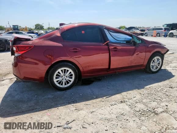 2018 Subaru Impreza Premium with VIN 4S3GKAD66J3624592, listed as a Copart auction lot 66878825 with Not provided miles and Salvage title. Bid and sale history available at DreamBid. Image 3.