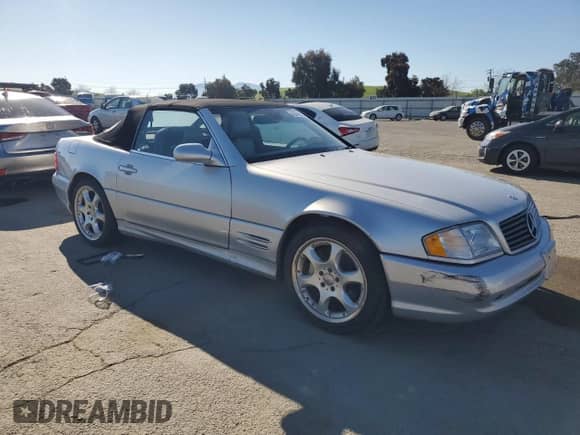 2002 Mercedes-Benz SL 500 with VIN WDBFA68F82F204630, listed as a Copart auction lot 50345945 with 175,566 mi miles and Clean title. Bid and sale history available at DreamBid. Image 4.