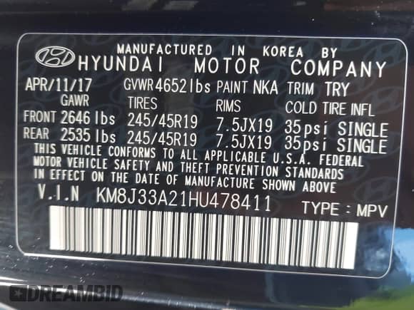 2017 Hyundai Tucson Sport с VIN KM8J33A21HU478411, выставлен на аукционе IAAI как лот 42218016 с пробегом 25 203 миль миль и . История ставок и продаж доступна на DreamBid. Изображение 9.