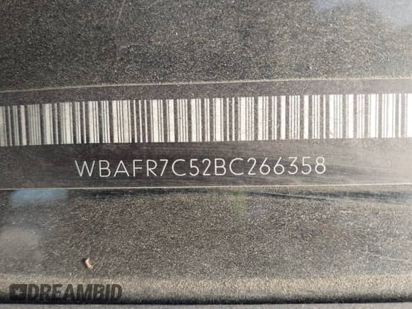 2011 BMW 5 Series 535i с VIN WBAFR7C52BC266358, выставлен на аукционе IAAI как лот 43462456 с пробегом 153 029 миль миль и . История ставок и продаж доступна на DreamBid. Изображение 9.