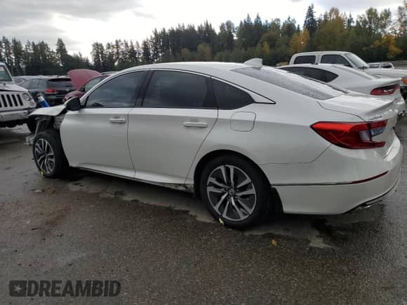 2020 Honda Accord EX-L with VIN 1HGCV3F54LA005897, listed as a Copart auction lot 82693185 with 86,305 mi miles and Salvage title. Bid and sale history available at DreamBid. Image 2.