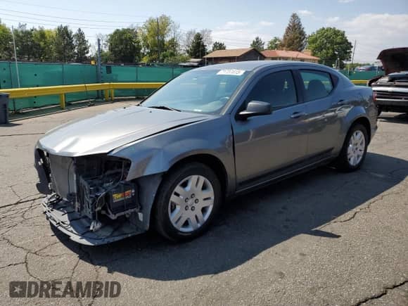 2013 Dodge Avenger SE with VIN 1C3CDZAB8DN690616, listed as a Copart auction lot 71237815 with 159,492 mi miles and Salvage title. Bid and sale history available at DreamBid. Image 1.