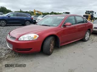 2013 Chevrolet Impala LT с VIN 2G1WB5E39D1152608, выставлен на аукционе Copart как лот 69598935 с пробегом 45 186 миль миль и Списание • Salvage title. История ставок и продаж доступна на DreamBid. Изображение 1.