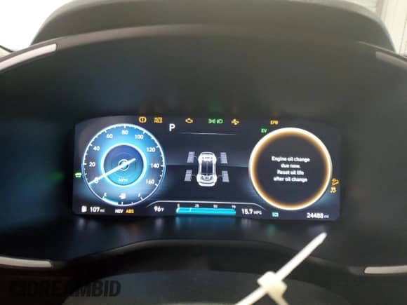 2023 Hyundai Santa Fe Limited with VIN KM8S7DA24PU099898, listed as a Copart auction lot 66803085 with 24,488 mi miles and Salvage title. Bid and sale history available at DreamBid. Image 9.