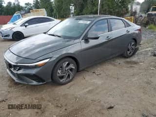2024 Hyundai Elantra SEL with VIN KMHLS4DG9RU780796, listed as a Copart auction lot 67250335 with 8,266 mi miles and Salvage title. Bid and sale history available at DreamBid. Image 1.