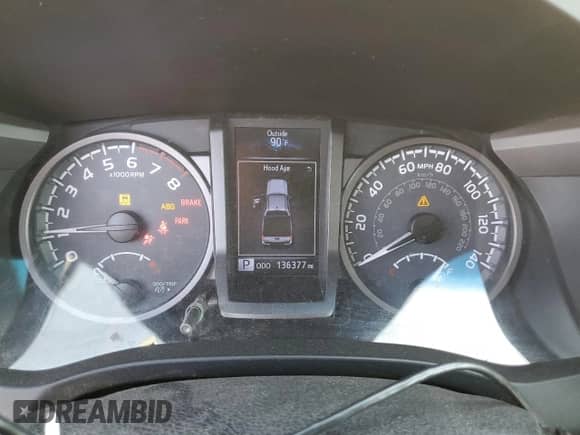 2016 Toyota Tacoma SR z VIN 3TMCZ5AN5GM002411, wystawiony jako Copart lot #80677505 z przebiegiem 136 377 mil mil oraz Szkoda całkowita • Salvage title. Historia ofert i sprzedaży dostępna na DreamBid. Obrazek 9.