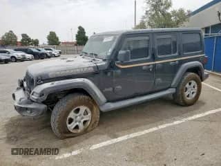 2021 Jeep Wrangler Unlimited Sport с VIN 1C4HJXDN6MW525551, выставлен на аукционе Copart как лот 53987625 с пробегом 86 366 миль миль и Чистый • Clean title. История ставок и продаж доступна на DreamBid. Изображение 1.