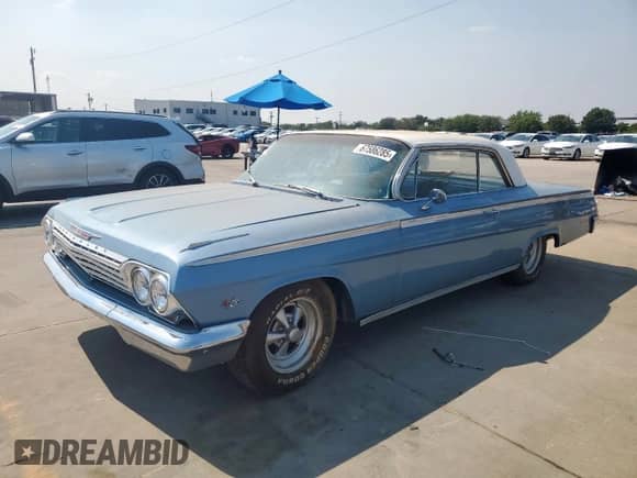 1962 Chevrolet Impala с VIN 21847F237642, выставлен на аукционе Copart как лот 67586285 с пробегом 82 194 миль миль и Чистый • Clean title. История ставок и продаж доступна на DreamBid. Изображение 1.