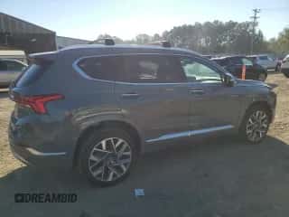 2021 Hyundai Santa Fe Calligraphy z VIN 5NMS5DAL7MH367137, wystawiony jako Copart lot #82503875 z przebiegiem 65 360 mil mil oraz Szkoda całkowita • Salvage title. Historia ofert i sprzedaży dostępna na DreamBid. Obrazek 3.