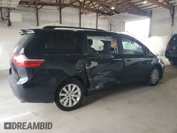 2017 Toyota Sienna XLE with VIN 5TDDZ3DC1HS153198, listed as a Copart auction lot 80733115 with 114,959 mi miles and Salvage title. Bid and sale history available at DreamBid. Image 3.