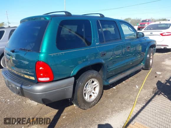 2002 Dodge Durango with VIN 1B4HR58N42F219613, listed as a IAAI auction lot 43459677 with 196,052 mi miles and . Bid and sale history available at DreamBid. Image 4.