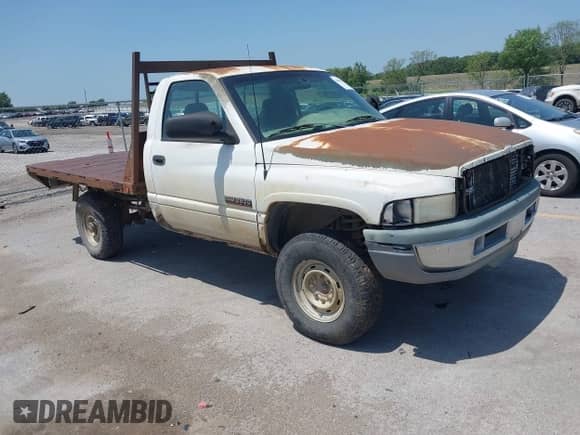 1998 Dodge RAM with VIN 3B7KF26D3WM211325, listed as a IAAI auction lot 42485953 with Not provided miles and . Bid and sale history available at DreamBid. Image 1.