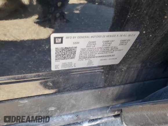 2021 Chevrolet Blazer LT с VIN 3GNKBDR45MS533533, выставлен на аукционе Copart как лот 46600745 с пробегом 131 778 миль миль и Списание • Salvage title. История ставок и продаж доступна на DreamBid. Изображение 15.