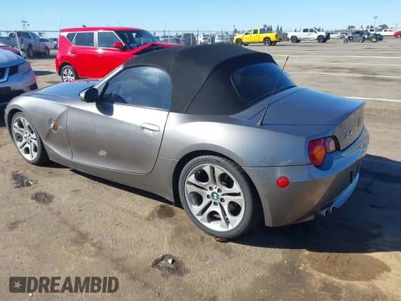 2003 BMW Z4 3.0i with VIN 4USBT53463LT22151, listed as a IAAI auction lot 41750559 with 64,015 mi miles and . Bid and sale history available at DreamBid. Image 3.