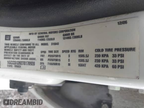 2007 Chevrolet Colorado 1LT с VIN 1GCCS139278170928, выставлен на аукционе IAAI как лот 42090841 с пробегом 181 136 миль миль и . История ставок и продаж доступна на DreamBid. Изображение 9.
