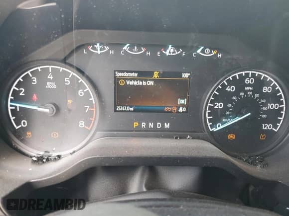 2023 Ford F-150 XL with VIN 1FTFX1E53PKE07695, listed as a Copart auction lot 70125775 with 25,247 mi miles and Salvage title. Bid and sale history available at DreamBid. Image 9.