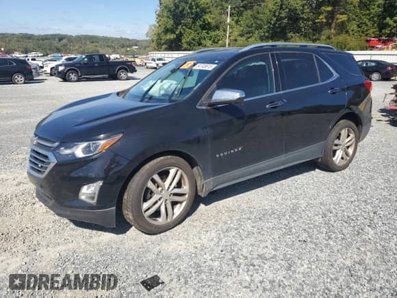 2019 Chevrolet Equinox Premier with VIN 2GNAXPEX6K6200221, listed as a Copart auction lot 84745615 with 195,742 mi miles and Salvage title. Bid and sale history available at DreamBid. Image 1.