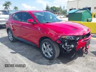 2024 Dodge Hornet R/T z VIN ZACPDFCW5R3A14514, wystawiony jako IAAI lot #41901740 z przebiegiem 15 718 mil mil oraz . Historia ofert i sprzedaży dostępna na DreamBid. Obrazek 1.