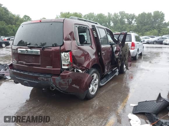 2014 Honda Pilot EX-L z VIN 5FNYF4H56EB014843, wystawiony jako IAAI lot #42965801 z przebiegiem 61 958 mil mil oraz . Historia ofert i sprzedaży dostępna na DreamBid. Obrazek 4.