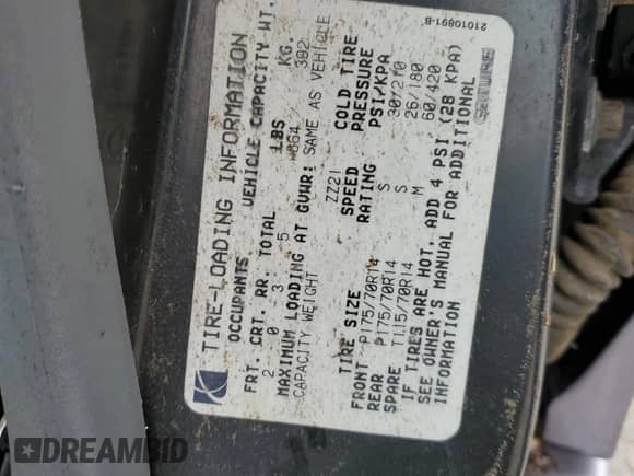 1995 Saturn SL с VIN 1G8ZH5285SZ258605, выставлен на аукционе Copart как лот 78532214 с пробегом 58 231 миль миль и На запчасти • Non repairable. История ставок и продаж доступна на DreamBid. Изображение 13.