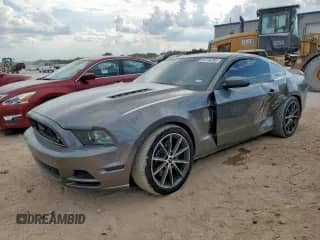 2014 Ford Mustang GT with VIN 1ZVBP8CF0E5204744, listed as a Copart auction lot 84704095 with 109,679 mi miles and Salvage title. Bid and sale history available at DreamBid. Image 1.