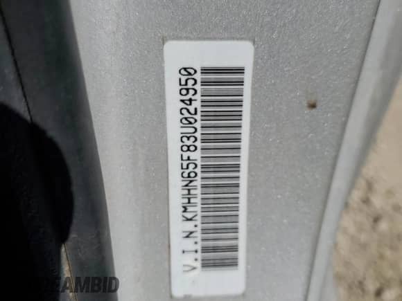 2003 Hyundai Tiburon GT с VIN KMHHN65F83U024950, выставлен на аукционе Copart как лот 70780994 с пробегом 178 681 миль миль и Списание • Salvage title. История ставок и продаж доступна на DreamBid. Изображение 12.
