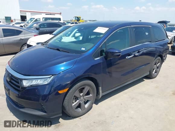 2021 Honda Odyssey EX с VIN 5FNRL6H5XMB033855, выставлен на аукционе IAAI как лот 42329903 с пробегом 58 806 миль миль и . История ставок и продаж доступна на DreamBid. Изображение 2.