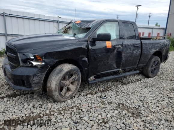 2018 Ram 1500 Express with VIN 1C6RR7FT1JS332307, listed as a Copart auction lot 66276965 with 42,221 mi miles and Non repairable. Bid and sale history available at DreamBid. Image 1.