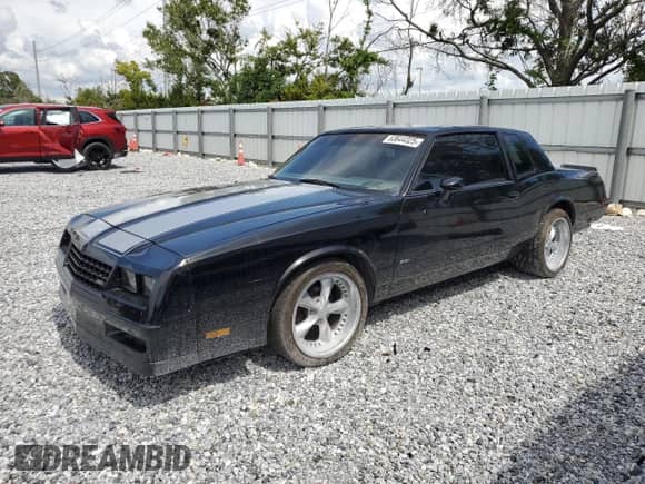 1985 Chevrolet Monte Carlo Sport SS with VIN 1G1GZ37G3FR135978, listed as a Copart auction lot 63644325 with 97,269 mi miles and Clean title. Bid and sale history available at DreamBid. Image 1.