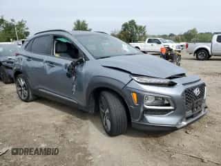 2019 Hyundai Kona Ultimate z VIN KM8K53A52KU193894, wystawiony jako Copart lot #84428235 z przebiegiem 28 960 mil mil oraz Szkoda całkowita • Salvage title. Historia ofert i sprzedaży dostępna na DreamBid. Obrazek 4.