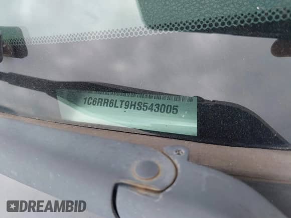 2017 Ram 1500 Lone Star z VIN 1C6RR6LT9HS543005, wystawiony jako IAAI lot #42648041 z przebiegiem 150 148 mil mil oraz . Historia ofert i sprzedaży dostępna na DreamBid. Obrazek 17.