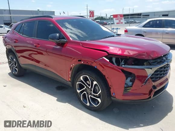 2024 Chevrolet Trax 2RS с VIN KL77LJE22RC235479, выставлен на аукционе IAAI как лот 42792338 с пробегом 23 826 миль миль и . История ставок и продаж доступна на DreamBid. Изображение 1.
