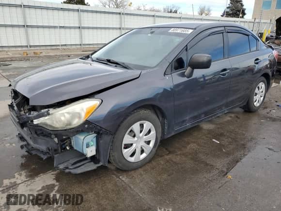 2012 Subaru Impreza 2.0i with VIN JF1GJAA60CG005155, listed as a Copart auction lot 88971685 with 100,762 mi miles and Salvage title. Bid and sale history available at DreamBid. Image 1.
