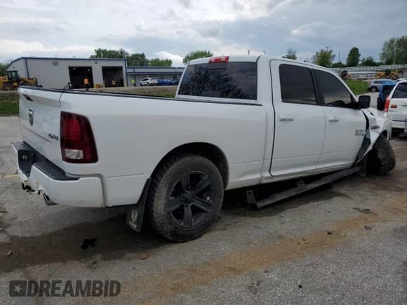 2017 Ram 1500 Sport with VIN 1C6RR7UT4HS766511, listed as a Copart auction lot 54931515 with 131,083 mi miles and Clean title. Bid and sale history available at DreamBid. Image 3.