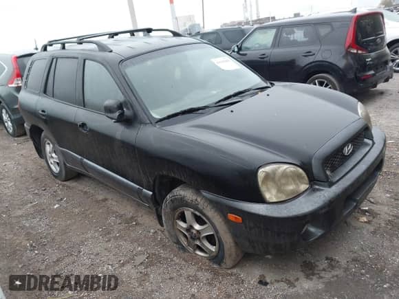 2003 Hyundai Santa Fe GLS with VIN KM8SC73D93U397434, listed as a IAAI auction lot 43545484 with 214,092 mi miles and . Bid and sale history available at DreamBid. Image 1.