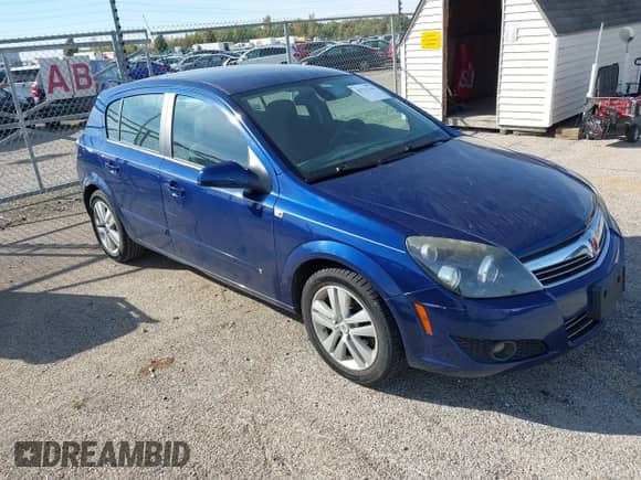 2008 Saturn Astra XR with VIN W08AT671585047593, listed as a IAAI auction lot 43513210 with 143,543 mi miles and . Bid and sale history available at DreamBid. Image 1.