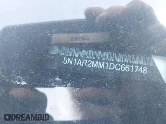 2013 Nissan Pathfinder Platinum с VIN 5N1AR2MM1DC661748, выставлен на аукционе IAAI как лот 41730790 с пробегом 104 339 миль миль и . История ставок и продаж доступна на DreamBid. Изображение 9.