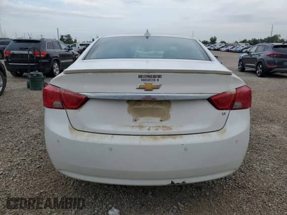 2015 Chevrolet Impala LT with VIN 2G1115SL9F9243237, listed as a Copart auction lot 81146265 with 168,136 mi miles and Salvage title. Bid and sale history available at DreamBid. Image 6.