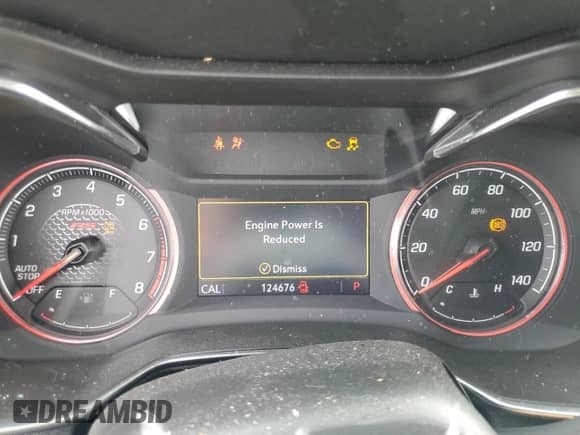 2021 Chevrolet TrailBlazer RS with VIN KL79MTSL3MB053416, listed as a Copart auction lot 70718825 with 124,676 mi miles and Salvage title. Bid and sale history available at DreamBid. Image 9.