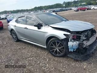 2020 Toyota Camry Hybrid LE with VIN 4T1C31AK4LU542396, listed as a IAAI auction lot 42987539 with 58,172 mi miles and . Bid and sale history available at DreamBid. Image 1.