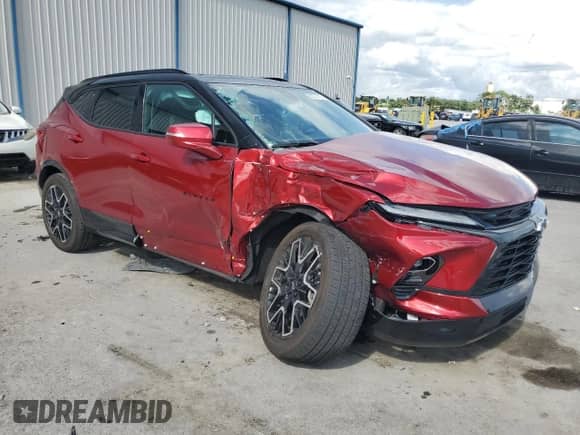 2024 Chevrolet Blazer RS with VIN 3GNKBERS0RS210714, listed as a Copart auction lot 60377765 with 15,915 mi miles and Non repairable. Bid and sale history available at DreamBid. Image 4.