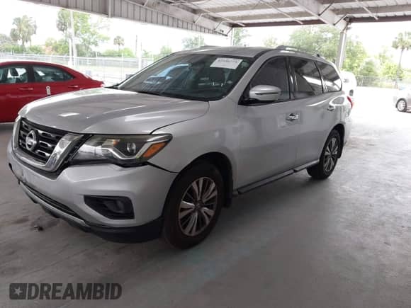 2018 Nissan Pathfinder SL with VIN 5N1DR2MN7JC679155, listed as a IAAI auction lot 42546774 with 105,614 mi miles and . Bid and sale history available at DreamBid. Image 17.