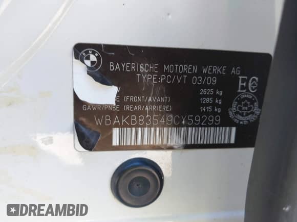 2009 BMW 7 Series 750Li с VIN WBAKB83549CY59299, выставлен на аукционе IAAI как лот 42040718 с пробегом 129 236 миль миль и . История ставок и продаж доступна на DreamBid. Изображение 9.