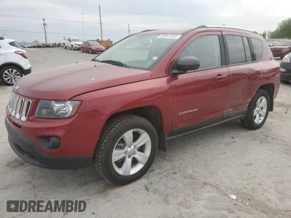 2014 Jeep Compass Sport z VIN 1C4NJCBB0ED865621, wystawiony jako Copart lot #52941835 z przebiegiem 93 487 mil mil oraz Szkoda całkowita • Salvage title. Historia ofert i sprzedaży dostępna na DreamBid. Obrazek 1.