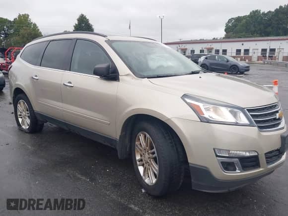 2015 Chevrolet Traverse LT z VIN 1GNKVGKD7FJ145808, wystawiony jako IAAI lot #43288194 z przebiegiem Nie podano mil oraz . Historia ofert i sprzedaży dostępna na DreamBid. Obrazek 1.