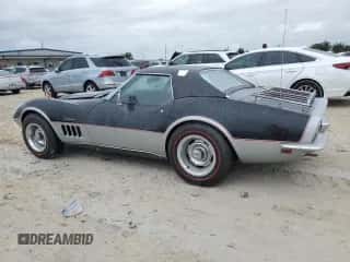 1969 Chevrolet Corvette с VIN 1946795712213, выставлен на аукционе Copart как лот 74741564 с пробегом 92 858 миль миль и Списание • Salvage title. История ставок и продаж доступна на DreamBid. Изображение 2.
