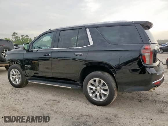 2023 Chevrolet Tahoe Premier z VIN 1GNSCSKD6PR520373, wystawiony jako Copart lot #60642175 z przebiegiem Nie podano mil oraz Szkoda całkowita • Salvage title. Historia ofert i sprzedaży dostępna na DreamBid. Obrazek 2.