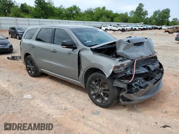 2022 Dodge Durango GT Plus with VIN 1C4RDHDG5NC203554, listed as a Copart auction lot 57697905 with 36,482 mi miles and Salvage title. Bid and sale history available at DreamBid. Image 4.