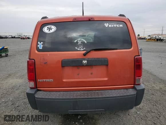 2007 Dodge Nitro SXT with VIN 1D8GT28K37W690052, listed as a Copart auction lot 65340865 with 252,332 mi miles and Salvage title. Bid and sale history available at DreamBid. Image 6.