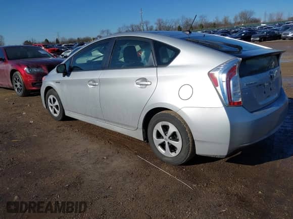2012 Toyota Prius One with VIN JTDKN3DU8C5465576, listed as a IAAI auction lot 41662792 with 120,319 mi miles and . Bid and sale history available at DreamBid. Image 3.